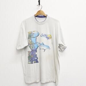 Vintage Sea Trek Diver Dolphin T Shirt Large